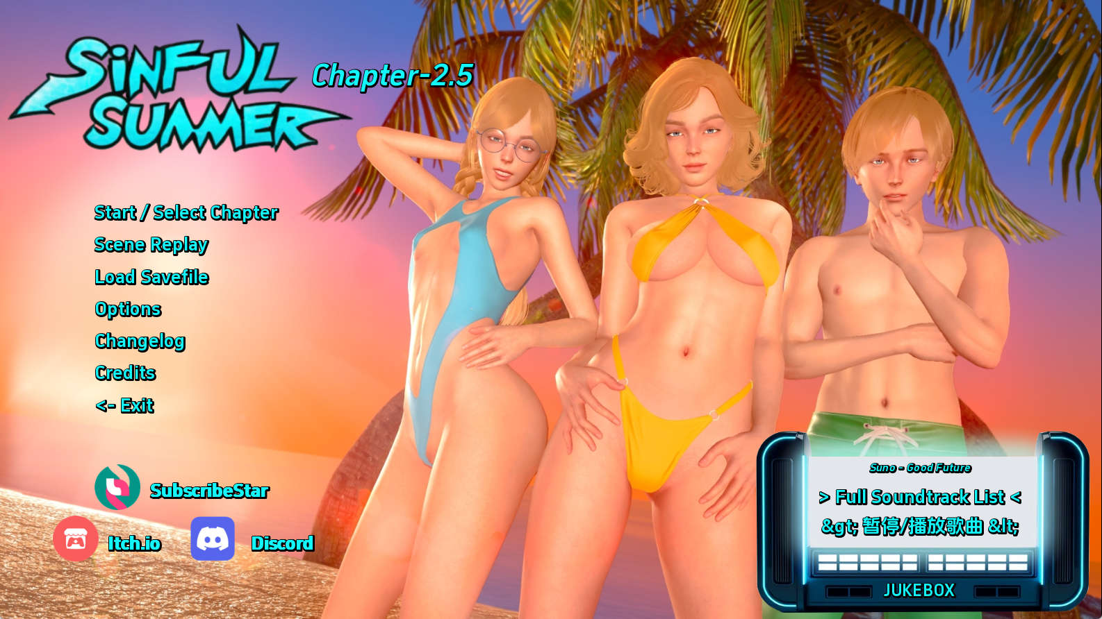 【PC+安卓+IOS/欧美SLG】罪恶之夏：禁忌之爱的故事Ch.2.5汉化版【3.14G/汉化/动态/更新】