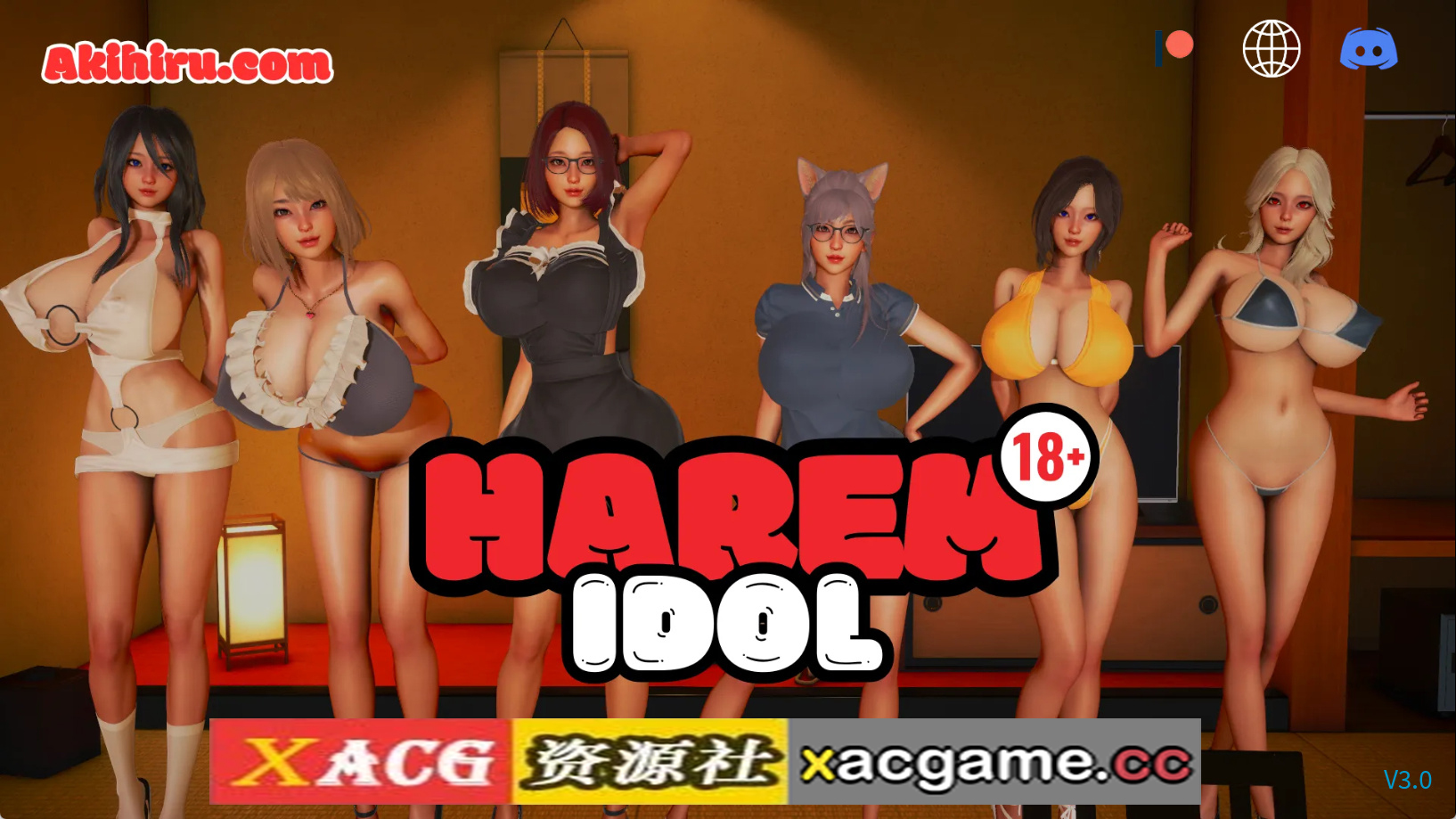 【PC+安卓+IOS/欧美SLG】后宫偶像3.0AI修复版【2.58G/汉化/动态/更新】